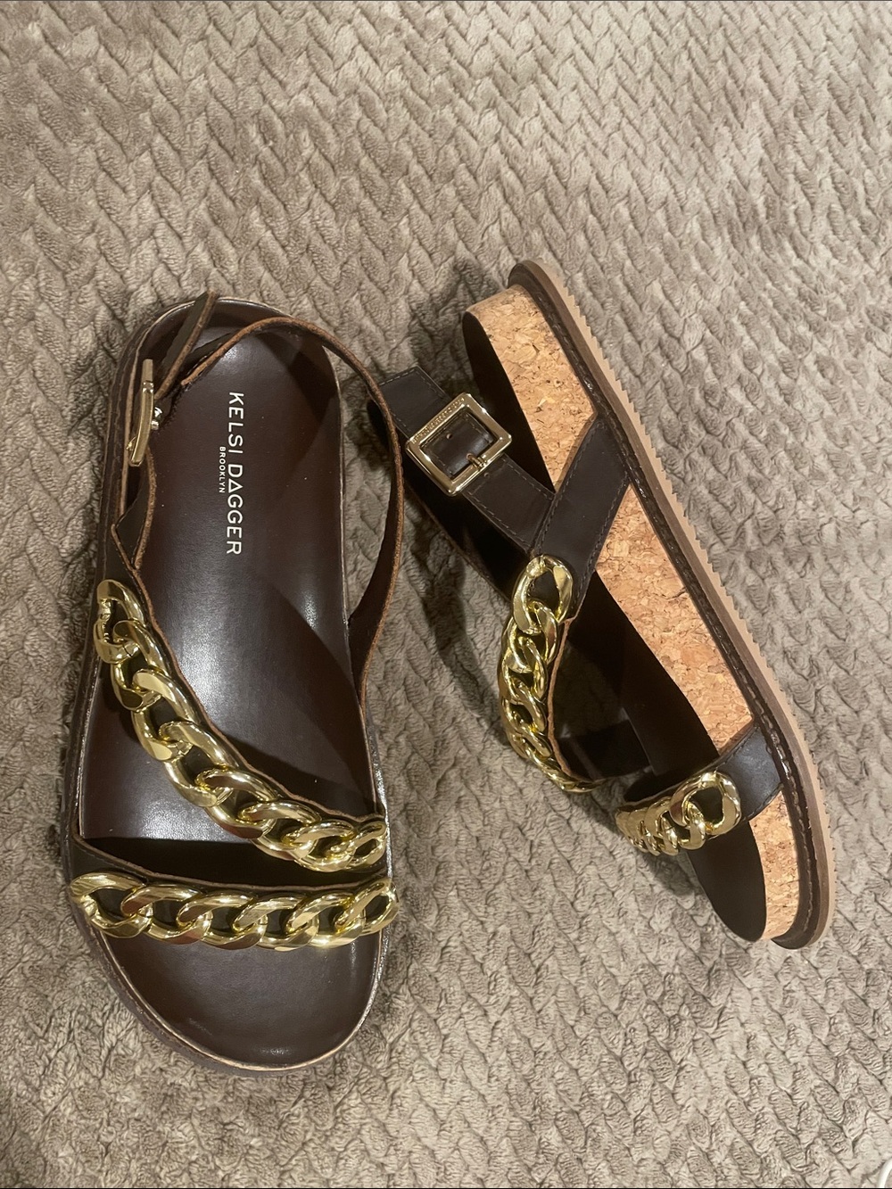 Kelsi Dagger ScriptLG Leather Sandals